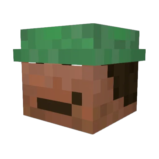 ILL__WIND Minecraft avatar head, 3D render
