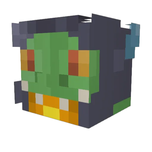 ILOVEBAKSIK Minecraft avatar head, 3D render