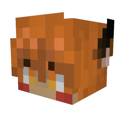 ILOVEBALLSACS Minecraft avatar head, 3D render