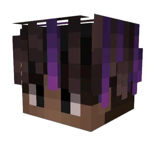 ILOVECARRA Minecraft avatar head, 3D render