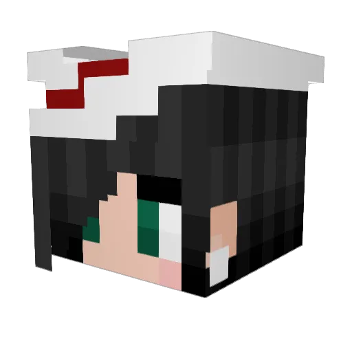 ILOVECATS1010 Minecraft avatar head, 3D render
