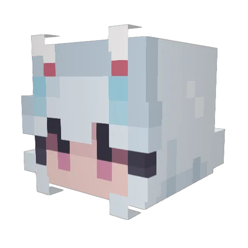 ILOVELILPA Minecraft avatar head, 3D render
