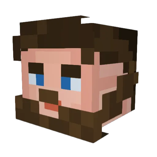 ILOVEPOTATOES8D Minecraft avatar head, 3D render