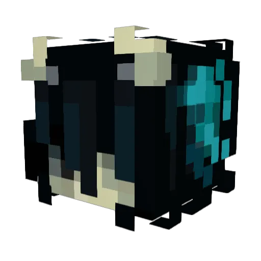 ILOVEUSO Minecraft avatar head, 3D render