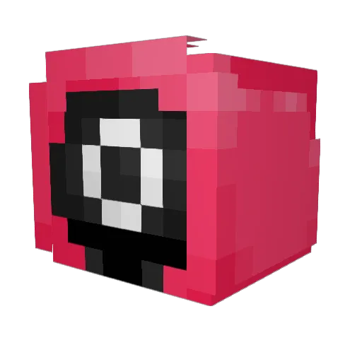 ILOVEWISH Minecraft avatar head, 3D render