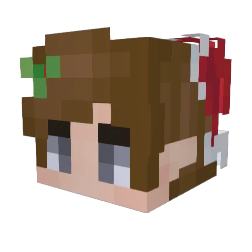 ILOVEWOOLWARS Minecraft avatar head, 3D render