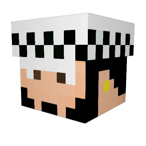 ILUMINATT69 Minecraft avatar head, 3D render