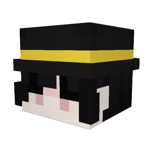 ILUSHA_K Minecraft avatar head, 3D render