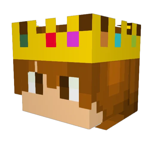 ILU_FHA Minecraft avatar head, 3D render