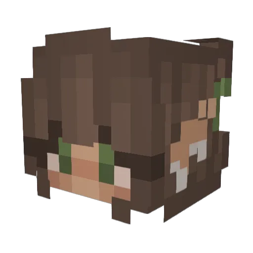 ILYVALORANT Minecraft avatar head, 3D render