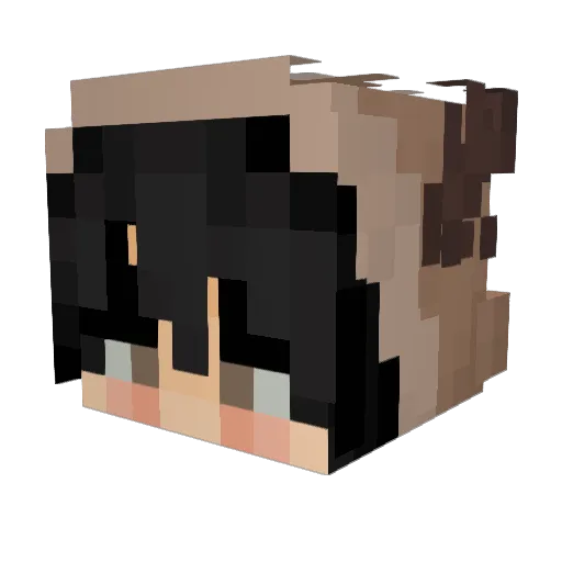 ILYliilacs Minecraft avatar head, 3D render
