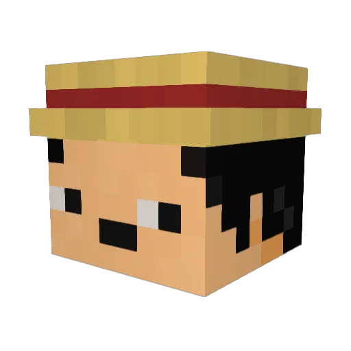 ILYnorm Minecraft avatar head, 3D render
