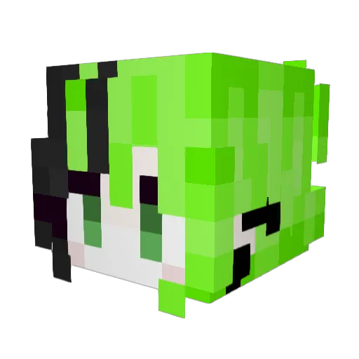 ILYxAngel Minecraft avatar head, 3D render