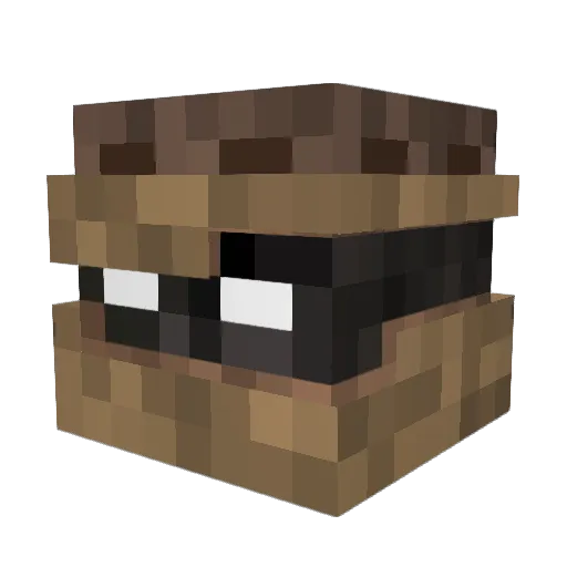 ILatis Minecraft avatar head, 3D render