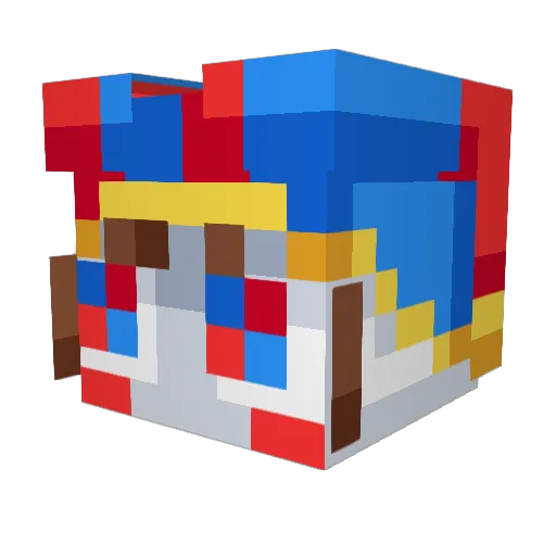 ILaurinha Minecraft avatar head, 3D render