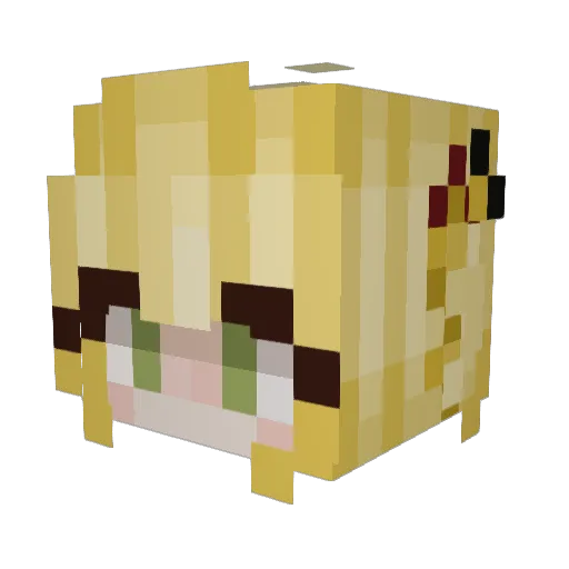 ILiLUwU Minecraft avatar head, 3D render