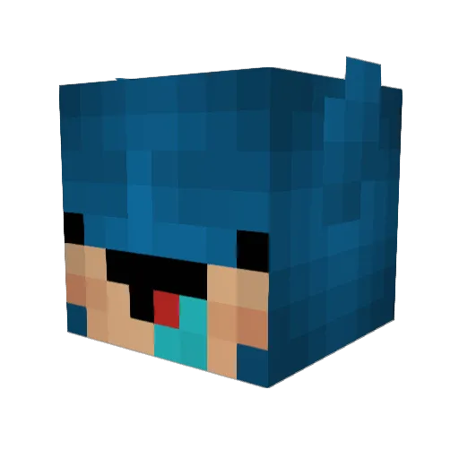 ILikeBatman Minecraft avatar head, 3D render