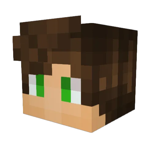 ILikeBeard Minecraft avatar head, 3D render
