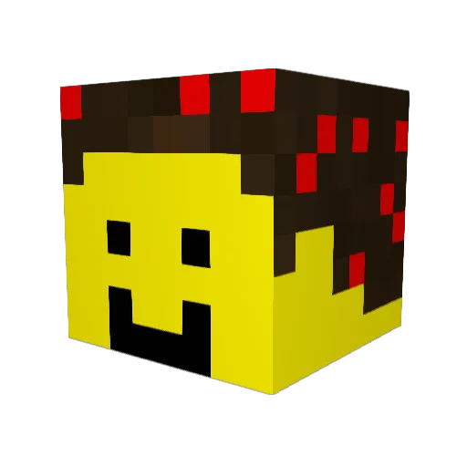 ILikeFoodz Minecraft avatar head, 3D render