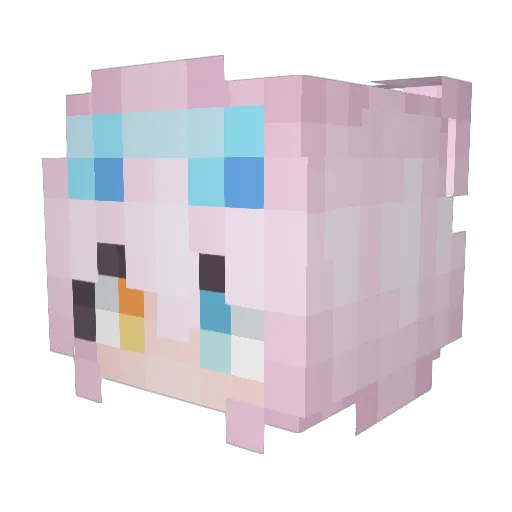 ILikePot Minecraft avatar head, 3D render