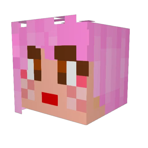 ILikeSoup_Hype Minecraft avatar head, 3D render