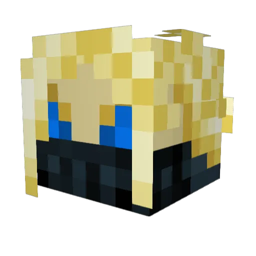 ILikeTortles Minecraft avatar head, 3D render