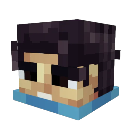 ILikeYasuosAbs Minecraft avatar head, 3D render