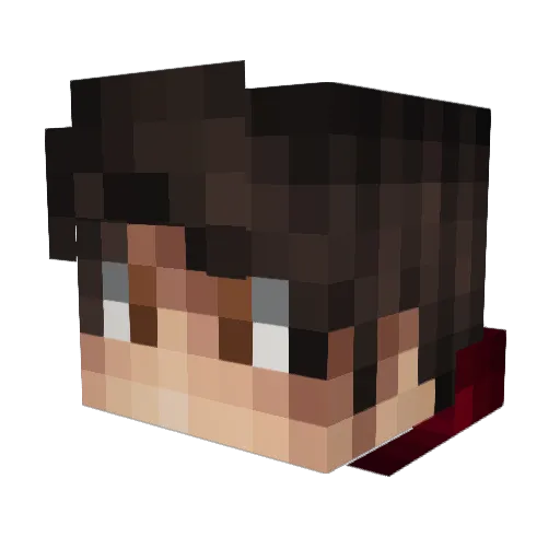 ILinusI Minecraft avatar head, 3D render
