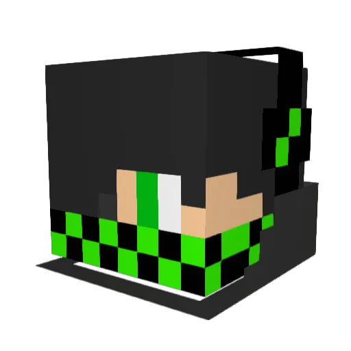 ILoeveChicken Minecraft avatar head, 3D render