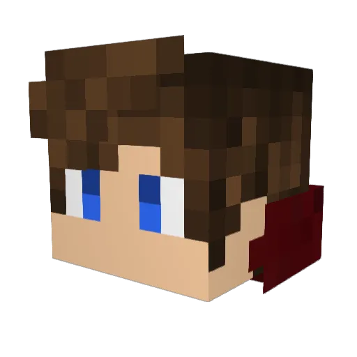 ILoreus Minecraft avatar head, 3D render