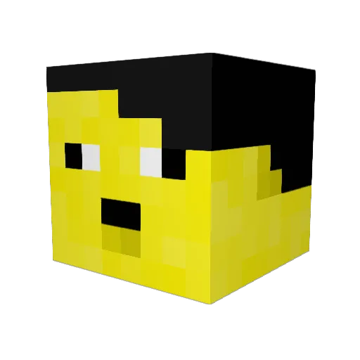 ILoveAsianGirls Minecraft avatar head, 3D render