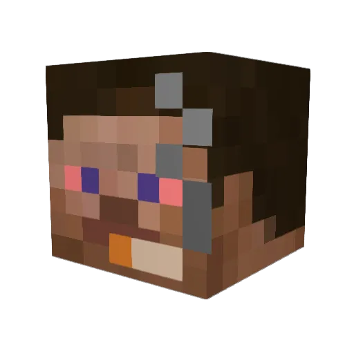 ILoveChicken69 Minecraft avatar head, 3D render