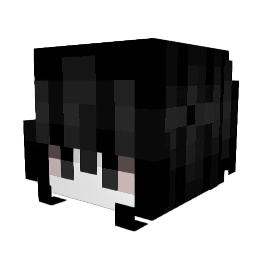 ILoveDarkness Minecraft avatar head, 3D render