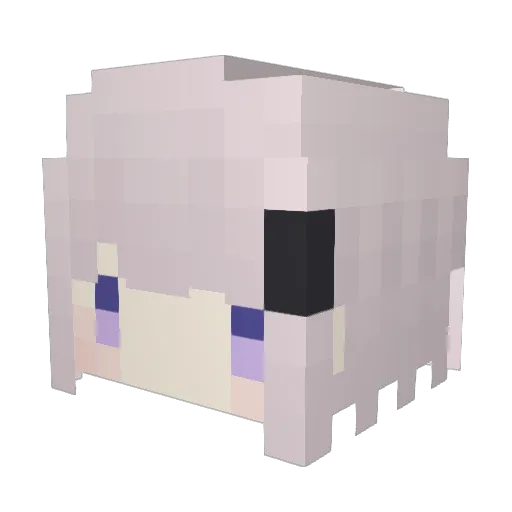 ILoveDoingCraack Minecraft avatar head, 3D render