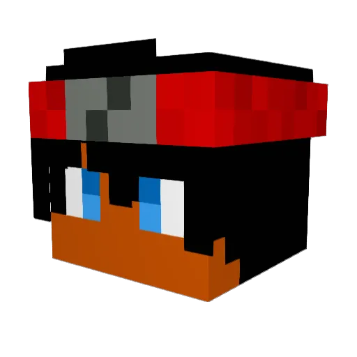 ILoveGs Minecraft avatar head, 3D render
