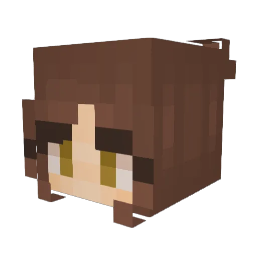 ILoveLavaCake Minecraft avatar head, 3D render