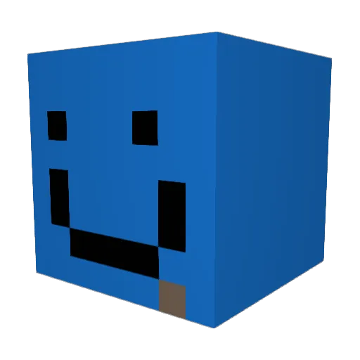 ILovePoo Minecraft avatar head, 3D render