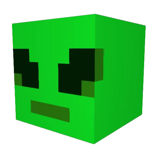 ILovePop3 Minecraft avatar head, 3D render