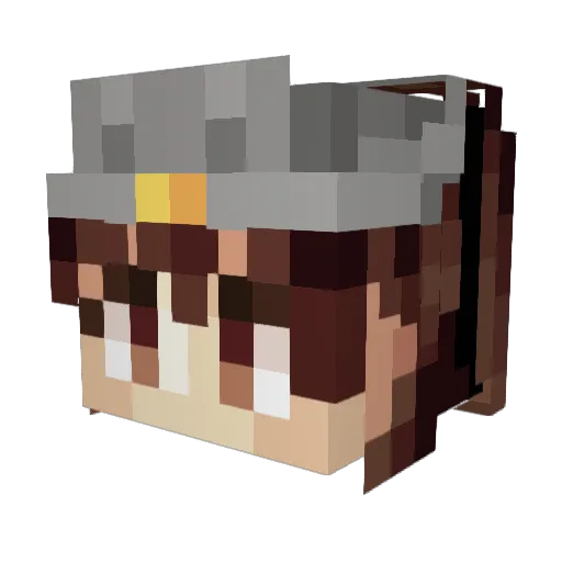 ILoveRyujo Minecraft avatar head, 3D render