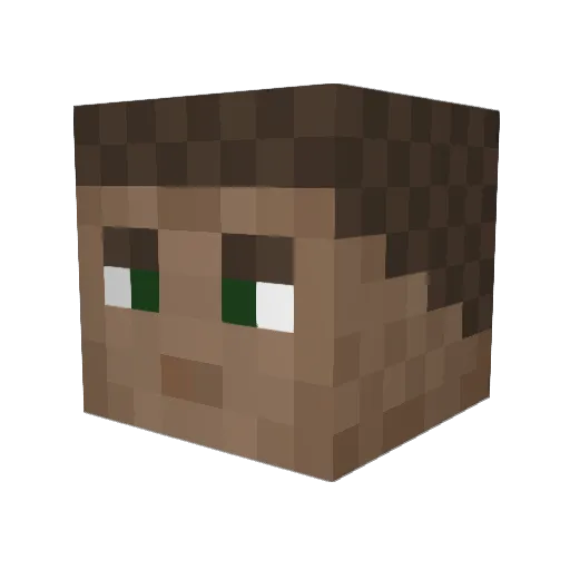 ILoveTummy Minecraft avatar head, 3D render
