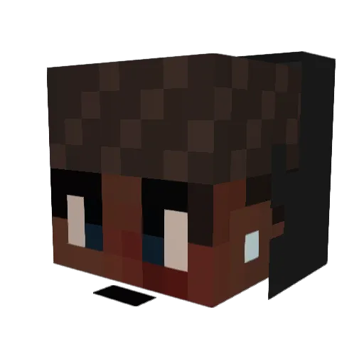 ILoveVon Minecraft avatar head, 3D render
