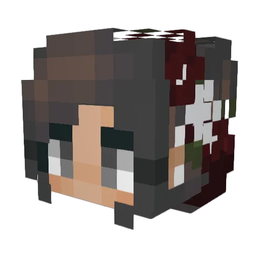ILoveYah Minecraft avatar head, 3D render