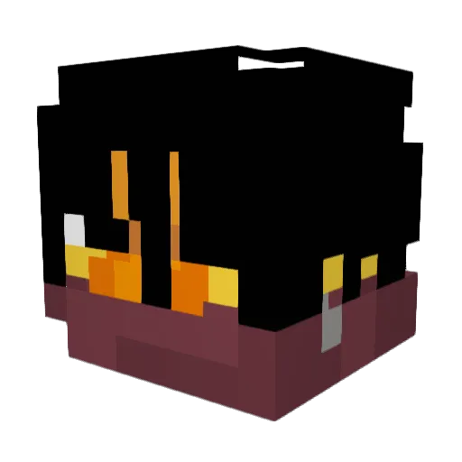 ILoveYouBabg Minecraft avatar head, 3D render