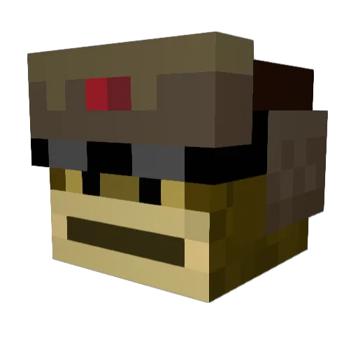 ILove_Monke Minecraft avatar head, 3D render