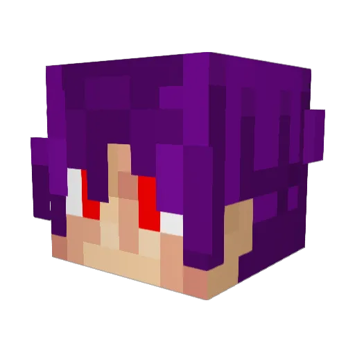 ILoverEL Minecraft avatar head, 3D render