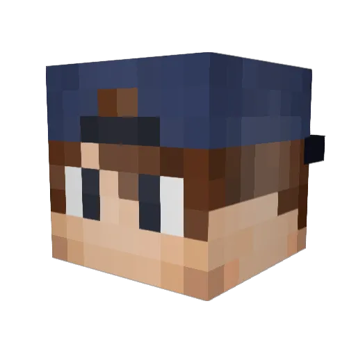 ILucckyy Minecraft avatar head, 3D render