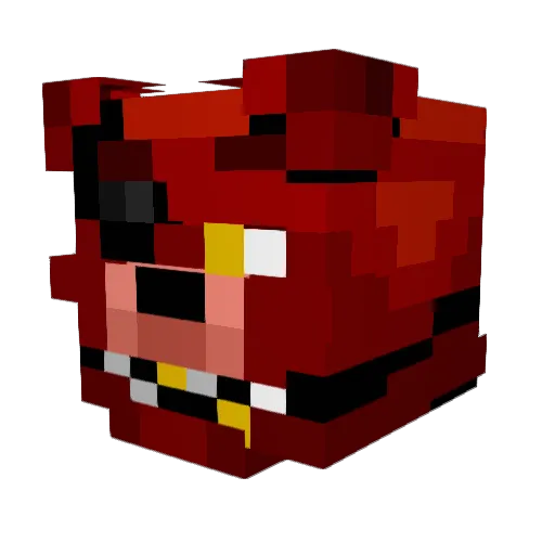 ILunoI Minecraft avatar head, 3D render