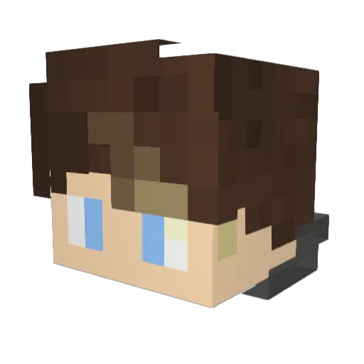 ILyA_K Minecraft avatar head, 3D render