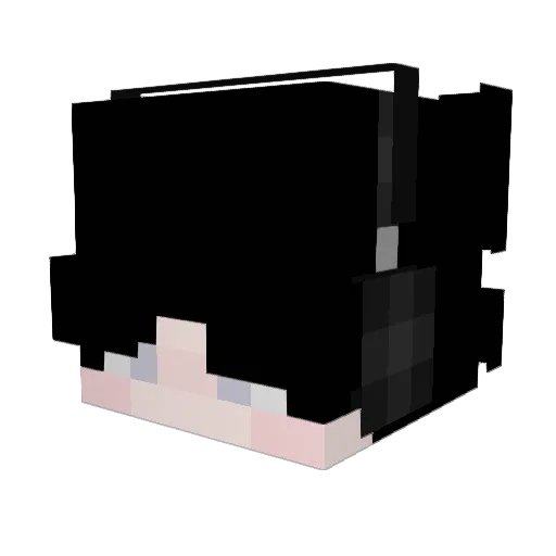 ILynne Minecraft avatar head, 3D render