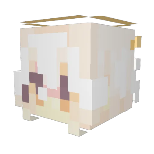 IM1CRAZYMAGE Minecraft avatar head, 3D render
